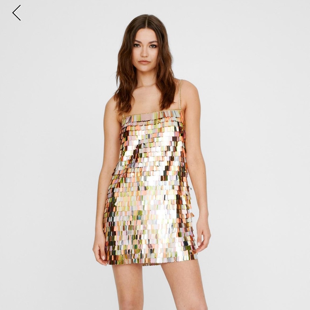 Embellished Sequin Cami Mini Dress